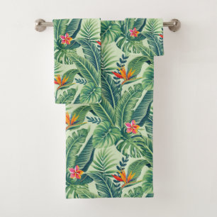 Banana tropical Monstera Palm Leaves & Flores