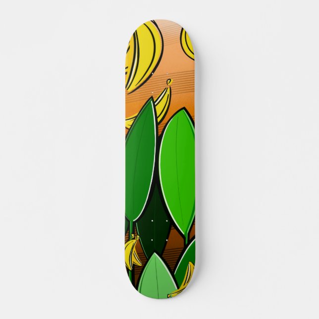 Banana Vibes – Pop Art Skateboard (Anverso )
