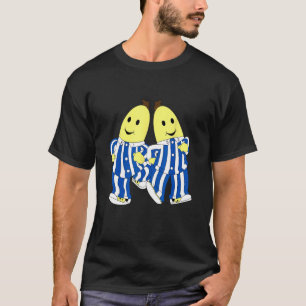 Bananas divertidas en pijamas B1 B2 camiseta de es