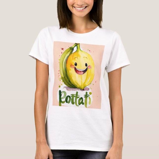 "Bananas pequeñas diseñan camiseta - Gra divertida (Anverso)
