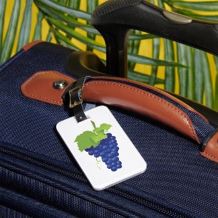 Banca de uvas Etiquetas de equipaje