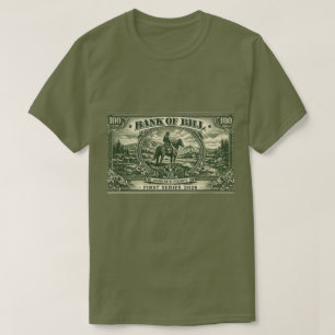 “Banco de Bill” Camiseta Gráfica Vintage Western d