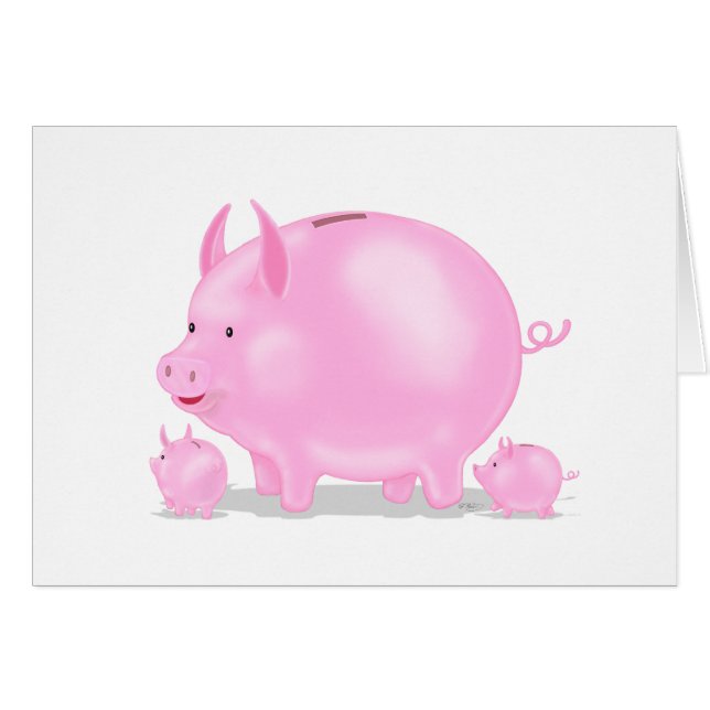 Banco de cerdos con lechones (Anverso (Horizontal))