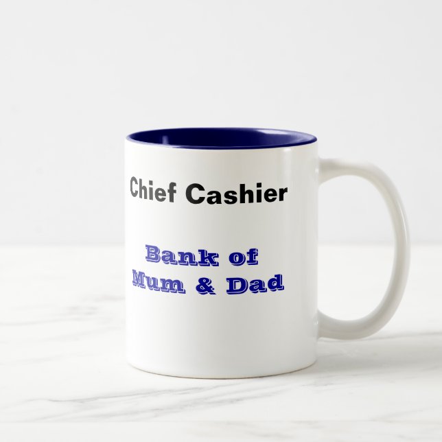 Banco de la taza de la mamá y del papá - cajero (Derecha)