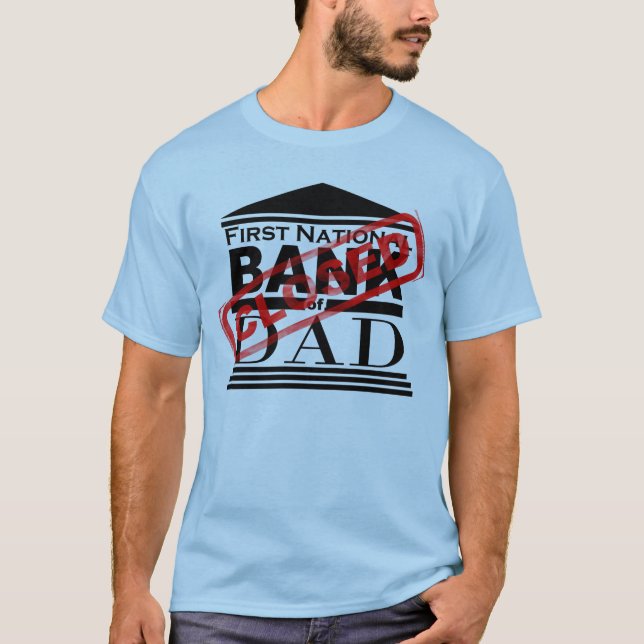 Banco de papá - Camiseta cerrada (Anverso)