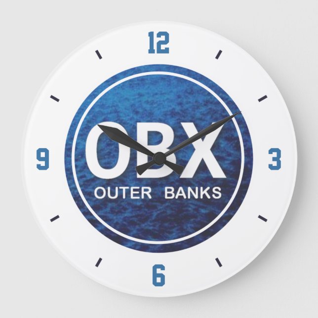 Bancos exteriores OBX reloj de pared (Anverso)