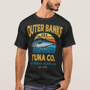 Bancos exteriores Pesca camiseta con atún