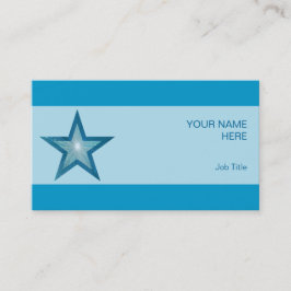 Banda azul de la tarjeta de visita Blue Star