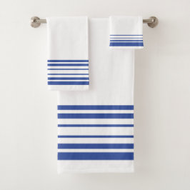 Banda azul y blanca acentuada