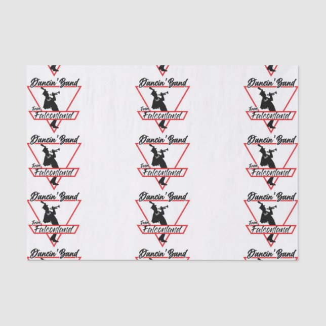 Banda Dancin' De Papel De Tejido Falconland (Anverso)