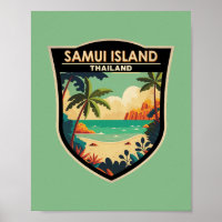 Banda de arte de viajes de la isla Ko Samui Tailan