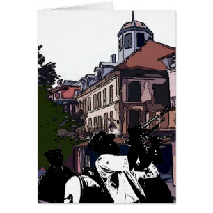 Banda de bronce en el barrio francés