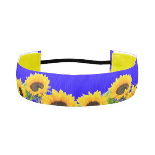 Banda de cabeza atlética de girasoles