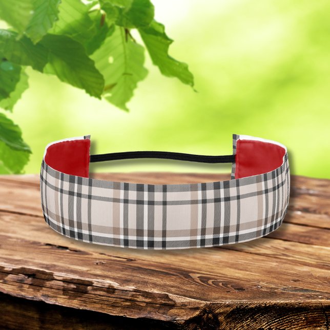 Banda de cabeza Beige Plaid (Subido por el creador)