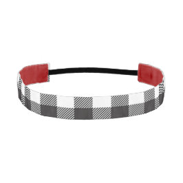 Banda de cabeza con manchas de búfalo en blanco y