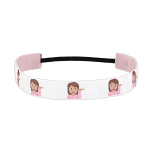 banda de cabeza de emoji femenina