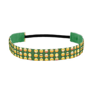 banda de cabeza de emoji verde oscuro