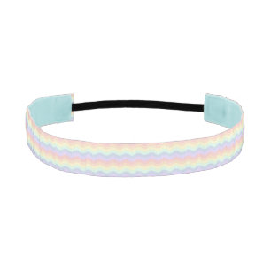 Banda de cabeza de las olas de arcoiris Pastel