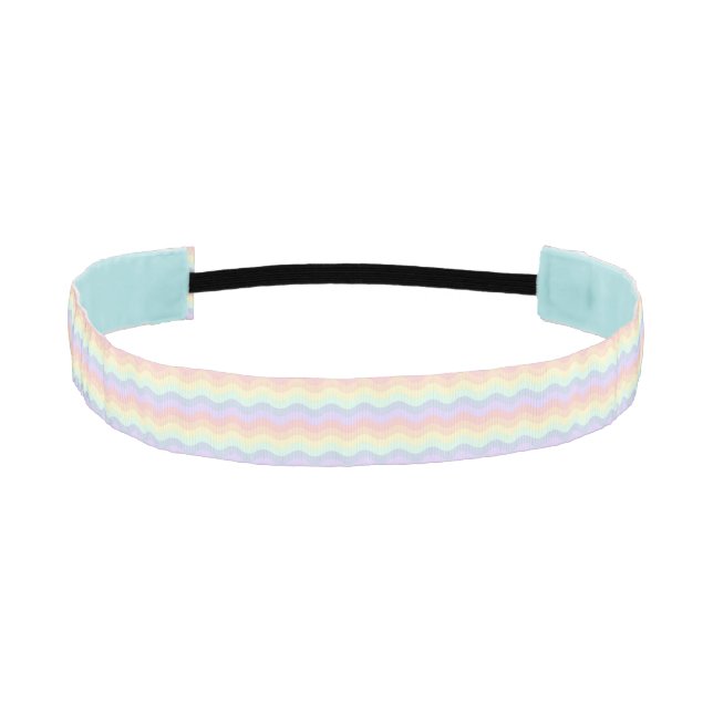 Banda de cabeza de las olas de arcoiris Pastel (Anverso)