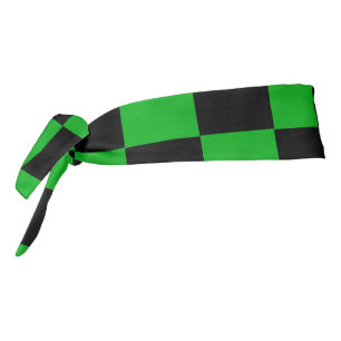 Banda de cabeza de los neumáticos negro y verde