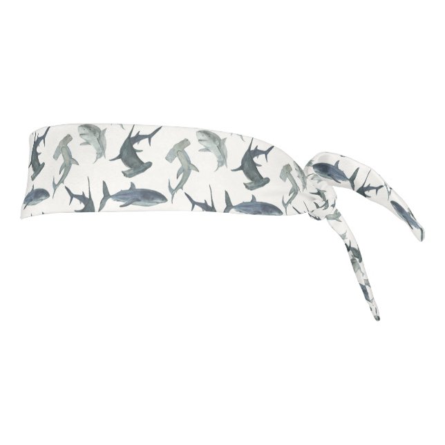 Banda de cabeza de tiburón | Patrón de tiburón de  (Girar 90)