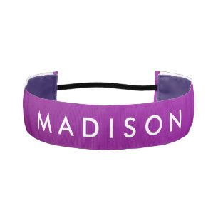 Banda de cabeza morada no delgada personalizada pa