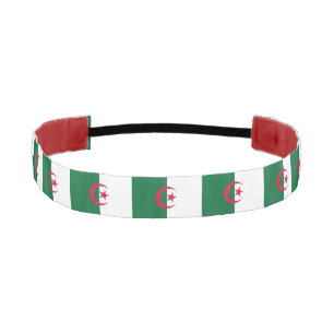 Banda de cabeza no delgada con bandera de Argelia