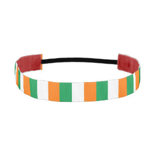 Banda de cabeza no delgada con bandera de Irlanda