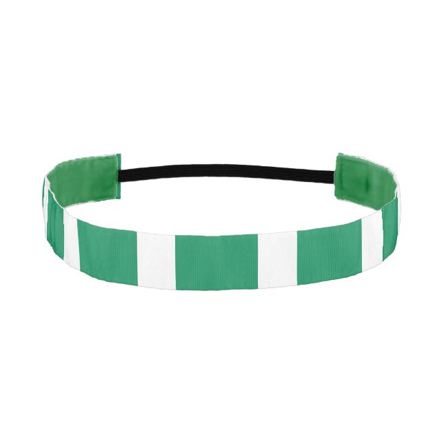 Banda de cabeza no delgada con bandera de Nigeria (Anverso)