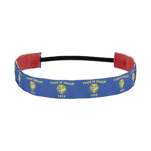 Banda de cabeza no delgada con bandera del estado  (Anverso)