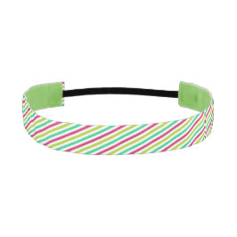 Banda de cabeza rayada verde personalizado