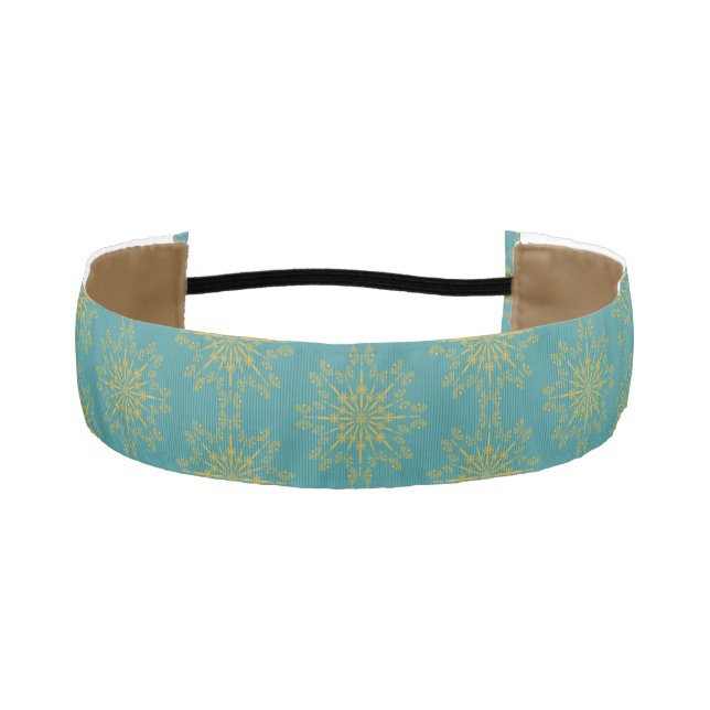 Banda de cabeza Verde azulada Retro Mandala (2 tam (Anverso)