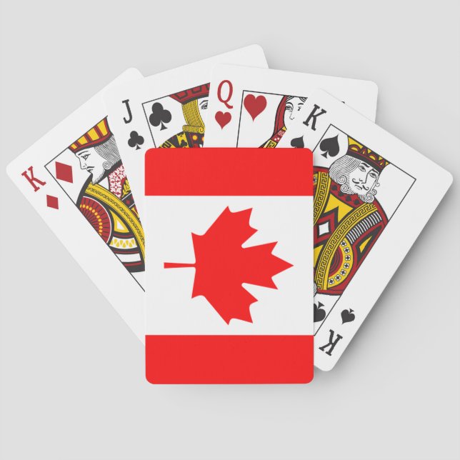 Banda de cartas de juego de Canadá (Reverso)