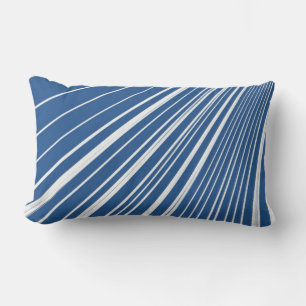 Banda de Cojín decorativo Blanco azul oscuro