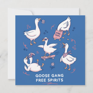 Banda de ganso tonto camiseta de ganso divertida