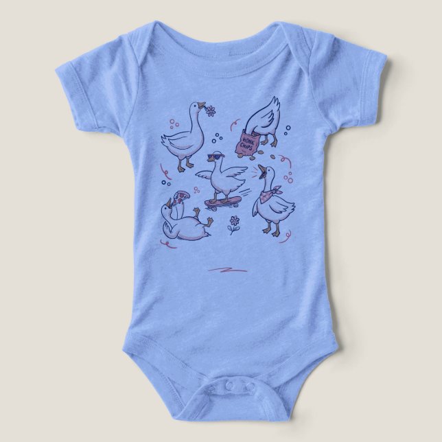 Banda de ganso tonto camiseta de ganso divertida (Diseño delantero )