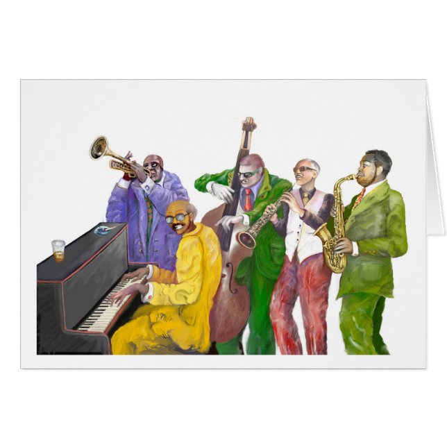 "Banda de jazz " (Anverso (Horizontal))