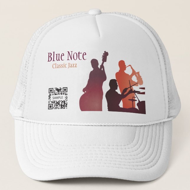 Banda de jazz de la plantilla del gorra (Anverso)