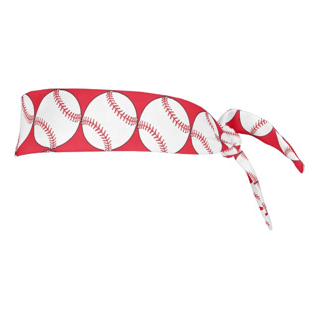 Banda de la cabeza de las bolas roja y blanca (Girar 90)