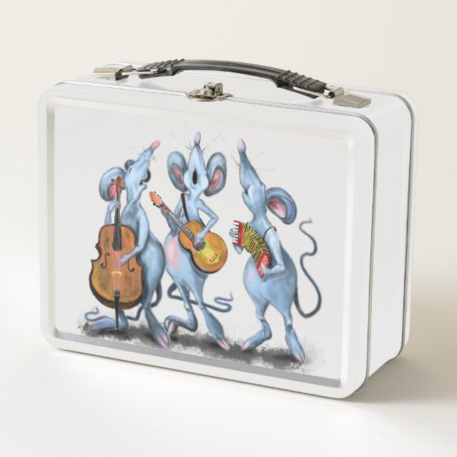 Banda de música del ratón Graciosa caja de almuerz (Anverso)