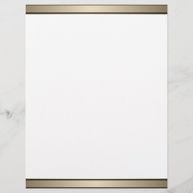 Banda de oro elegante y membrete negro (Anverso)