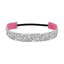 Banda de pelo trenzada a mano con tinta paisley