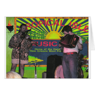 Banda de Zydeco en la isla tropical