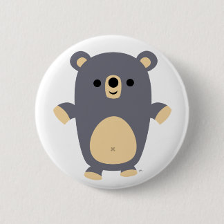 Banda del botón del oso del Personalizado azul gra