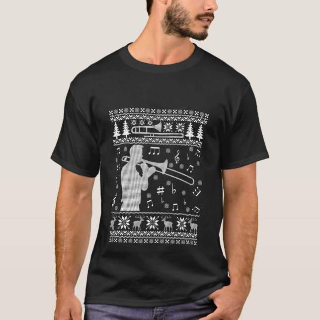 Banda divertida de la camiseta de los Navidades fe (Anverso)