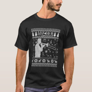 Banda divertida de la camiseta de los Navidades fe