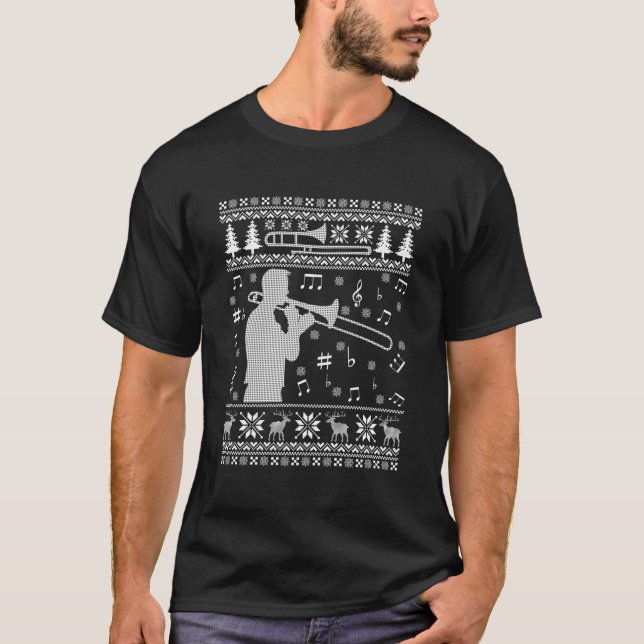 Banda divertida de la camiseta de los Navidades fe (Anverso)