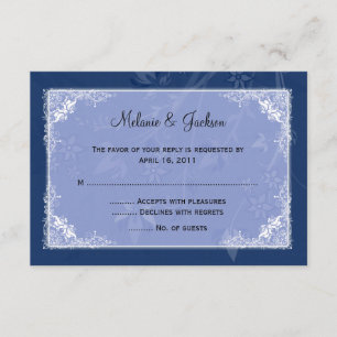 Banda floral azul de luz marina RSVP