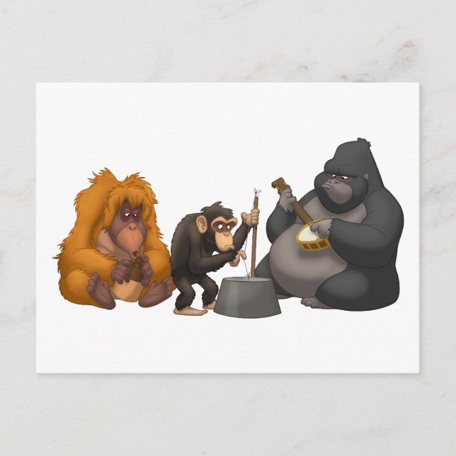 Banda Jug de la postal Apes (Anverso)