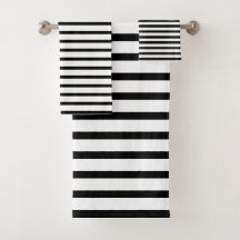 Banda Moderna En Blanco Y Negro Tres Piezas